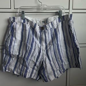 Striped Cloth Shorts - Old Navy